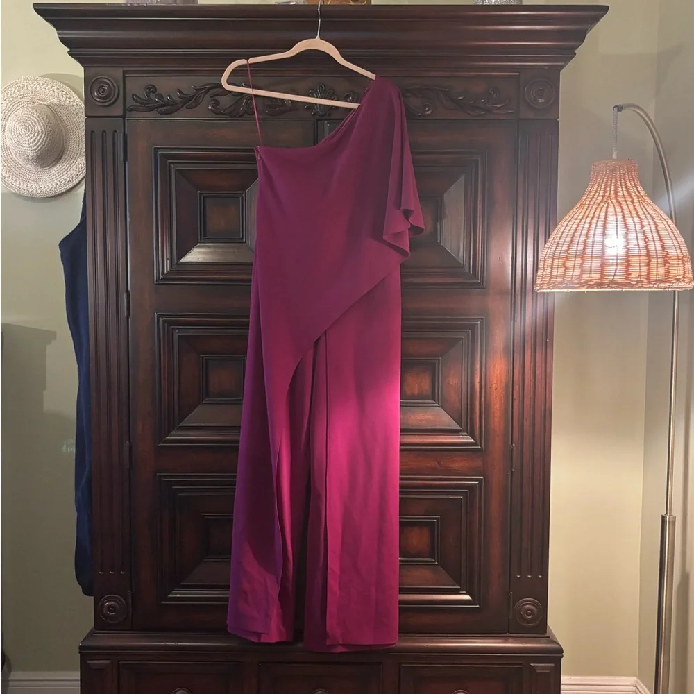 Adrianna Papell Pink Wide Leg Jumpsuit - Picture 2 of 4